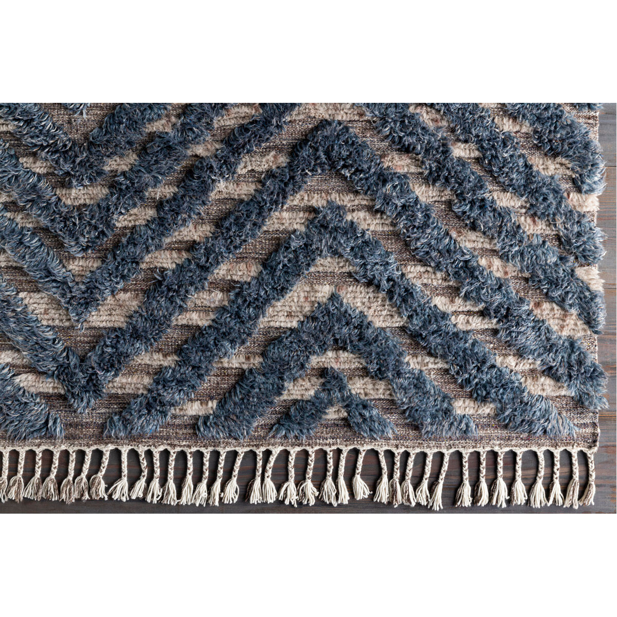 Sahara 120 X 96 inch Charcoal Rug in 8 x 10, Rectangle
