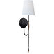Thomas O'Brien Kairos LED 6.5 inch Aged Iron and Roman Bronze Tail Sconce Wall Light
