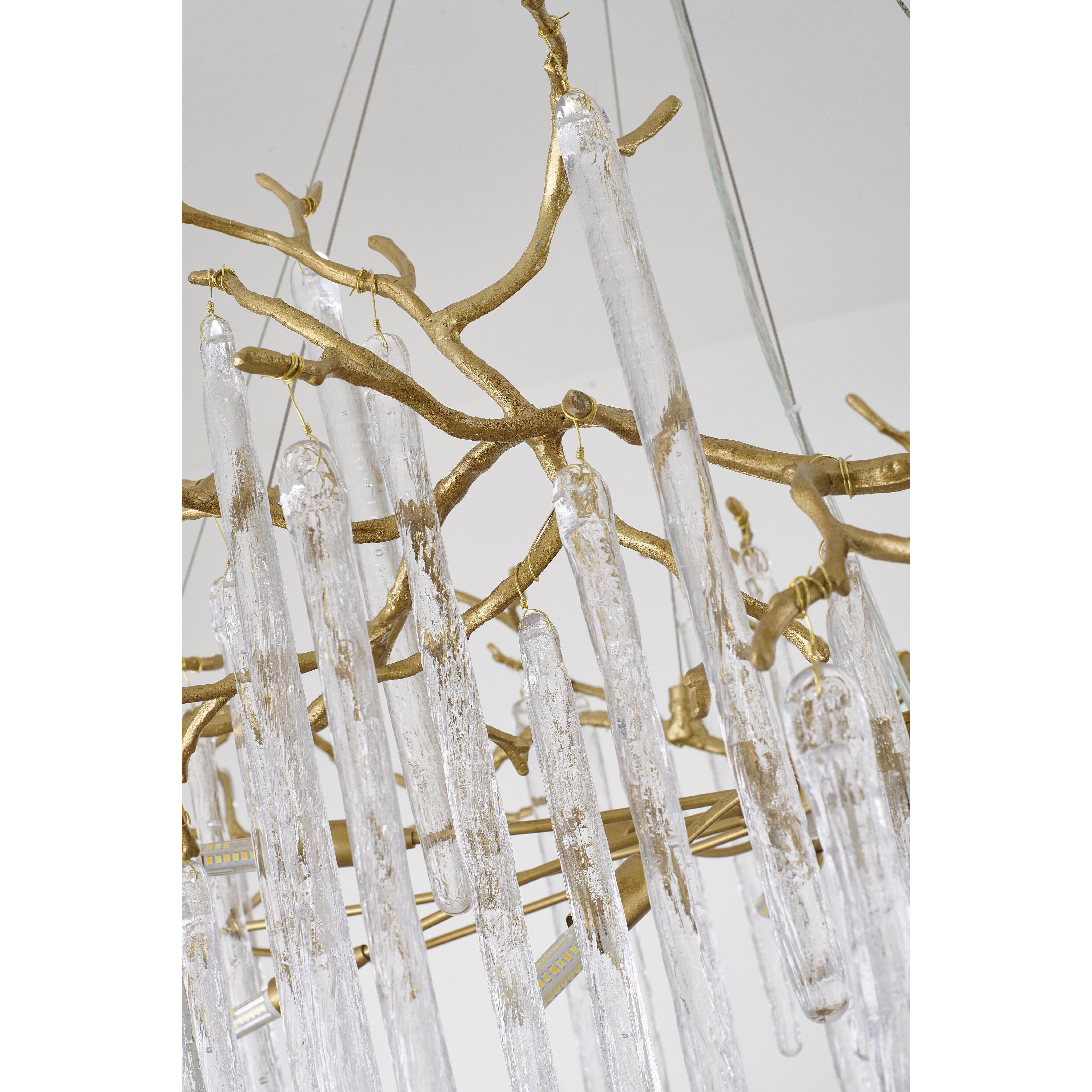 CC Series 16 Light 63 inch Brass Chandelier Ceiling Light