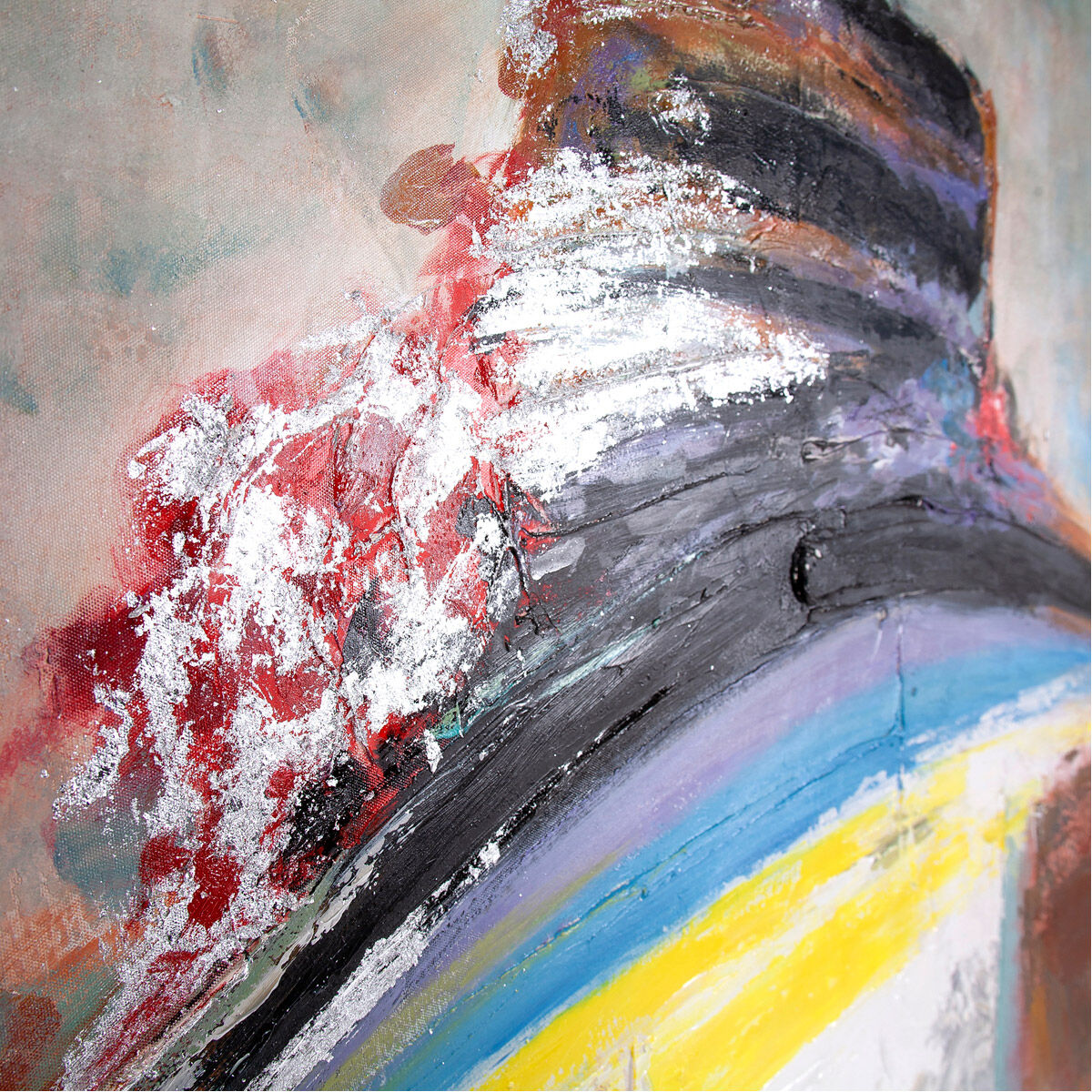 Lady Marta 71 X 49 inch Hand Painted Wall Art