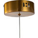Canada LED 14 inch Antique Gold LED Pendant Ceiling Light