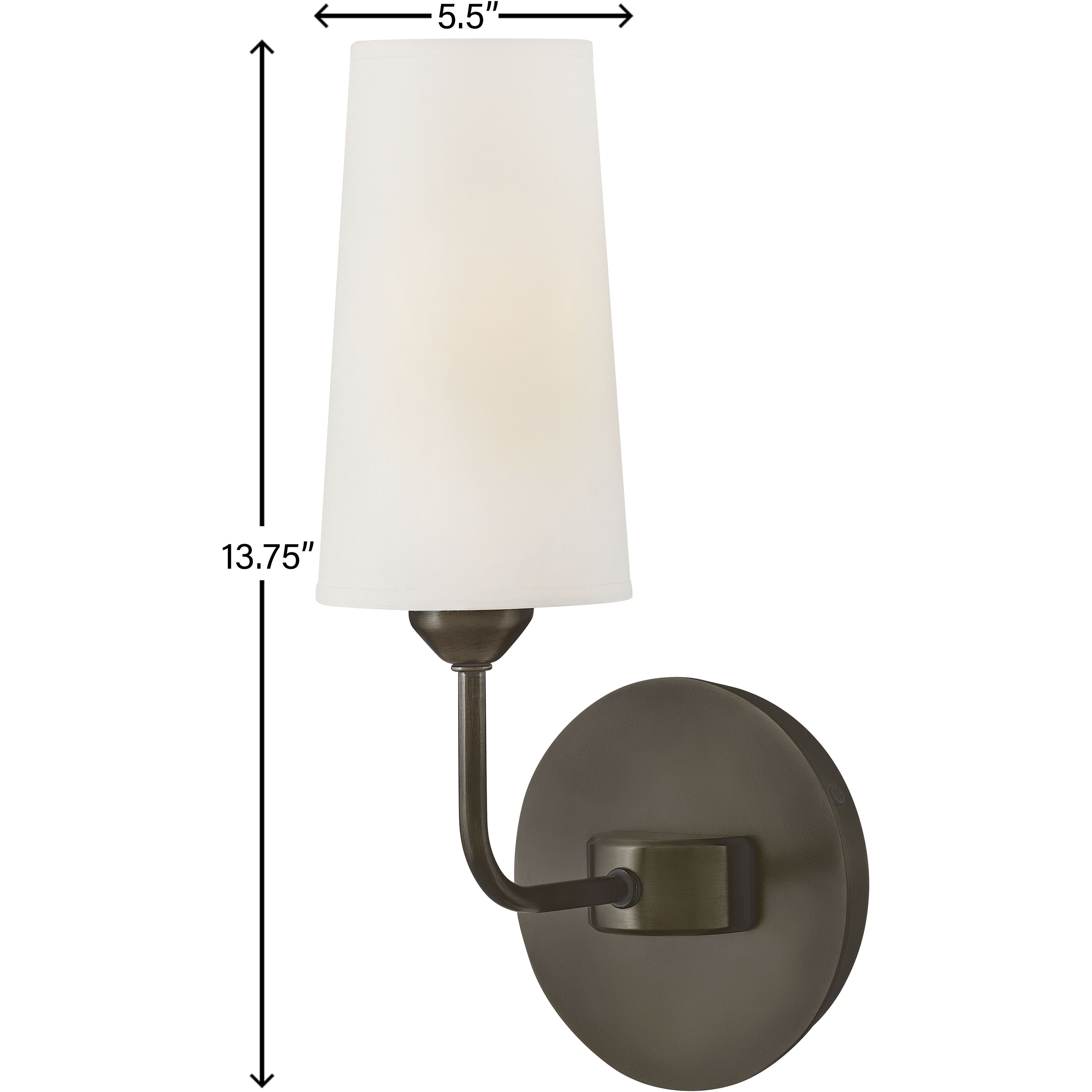 Lewis 5.5 inch Black Oxide Indoor Wall Sconce Wall Light