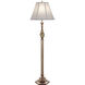 Ellie 63 inch 150.00 watt Antique Brass Floor Lamp Portable Light