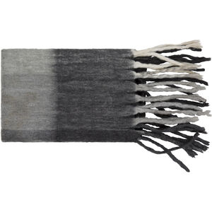 Lanose 60 X 50 inch Light Gray/Charcoal Throws, Rectangle