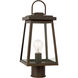 Founders 1 Light 17.25 inch Antique Bronze Outdoor Post Lantern