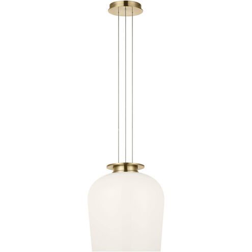 Sean Lavin Vetro LED 12 inch Hand Rubbed Antique Brass Pendant Ceiling Light