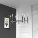 Langford LED 24 inch Polished Chrome/Black Chandelier Ceiling Light in No Shade