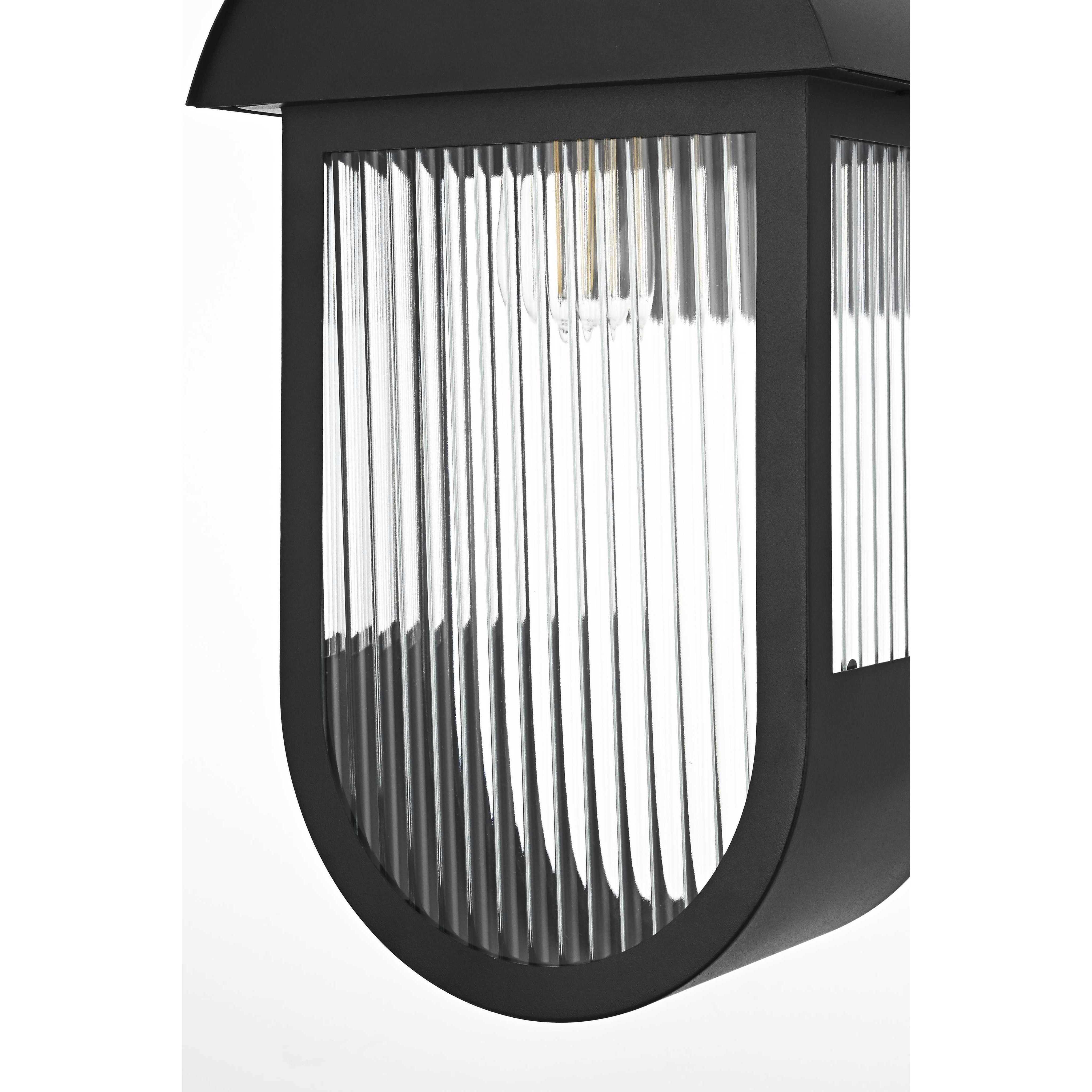 Albert 1 Light 18.5 inch Black Outdoor Wall Sconce