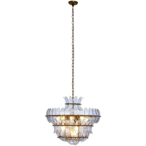 Arcade 10 Light 26 inch Brass Chandelier Ceiling Light
