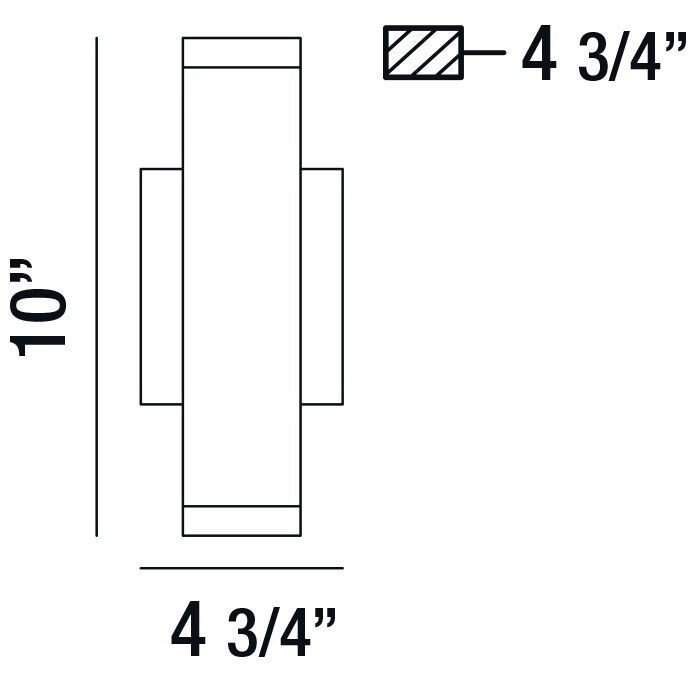 Seaton LED 5 inch Chrome Wall Sconce Wall Light