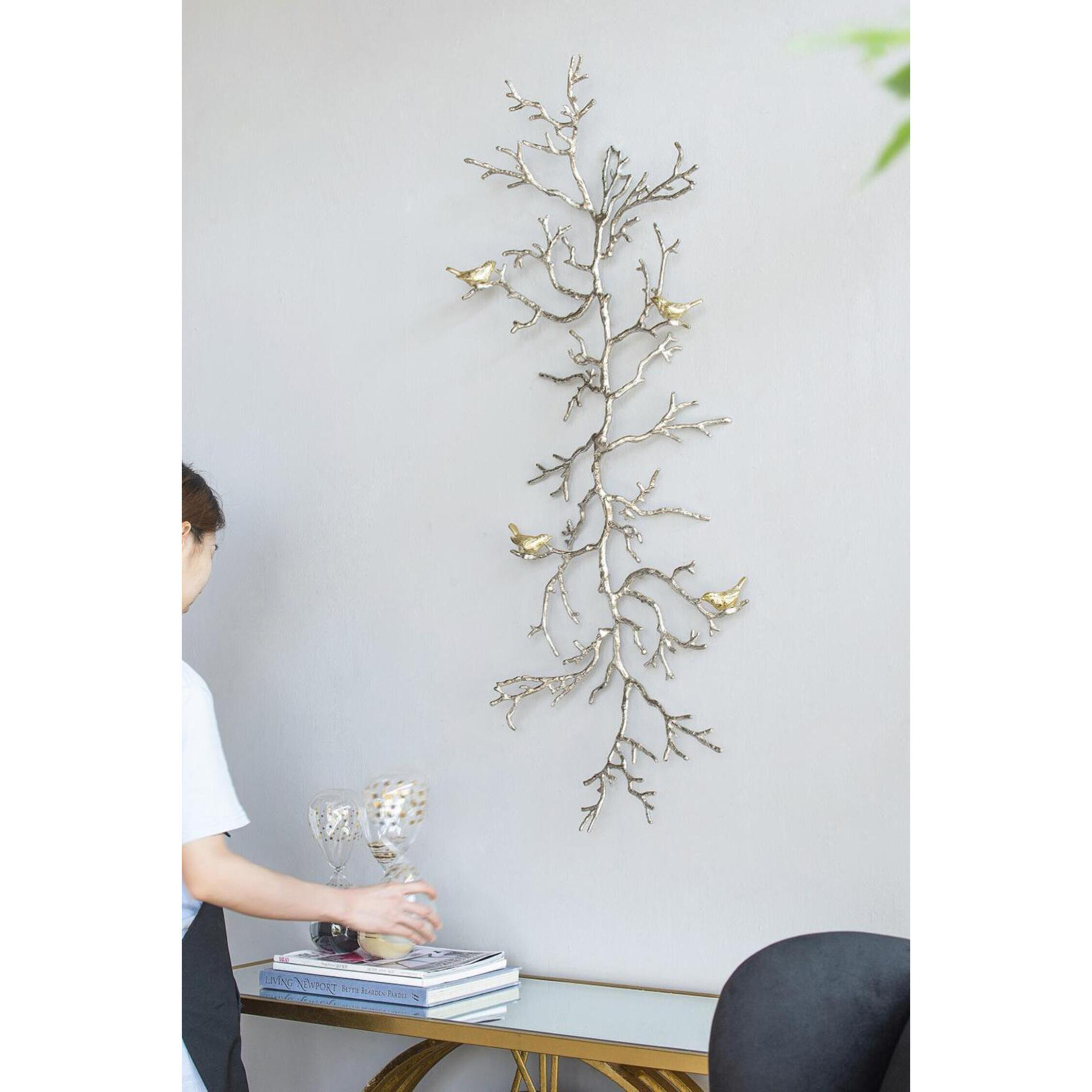 Atelier Branch Silver and Gold Wall Décor