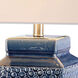 Pero 27 inch 150 watt Sapphire Blue Table Lamp Portable Light