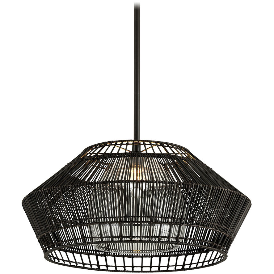 Hunters Point 1 Light 28 inch Espresso Chandelier Ceiling Light