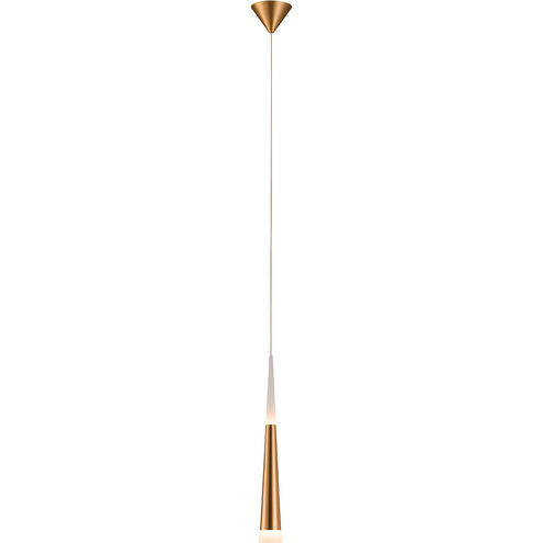 Meteor 1 Light 5 inch Brushed Gold Pendant Ceiling Light