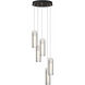 Exos Glass 5 Light 13.5 inch Oil Rubbed Bronze Pendant Ceiling Light in Opal