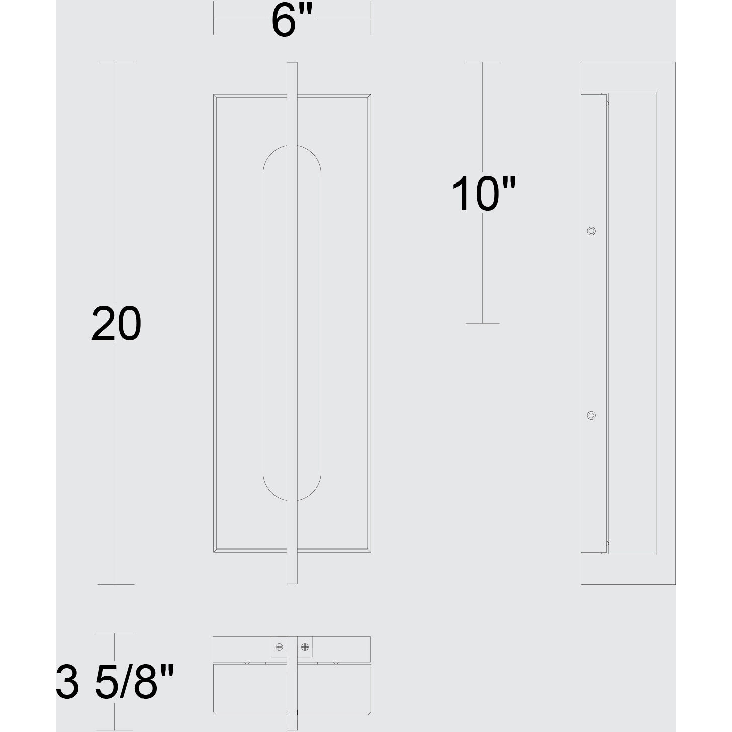 Avani LED 20 inch Sand Black Outdoor Wall Sconce
