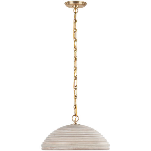 Suzanne Kasler Emerson LED 15.75 inch Hand-Rubbed Antique Brass Pendant Ceiling Light