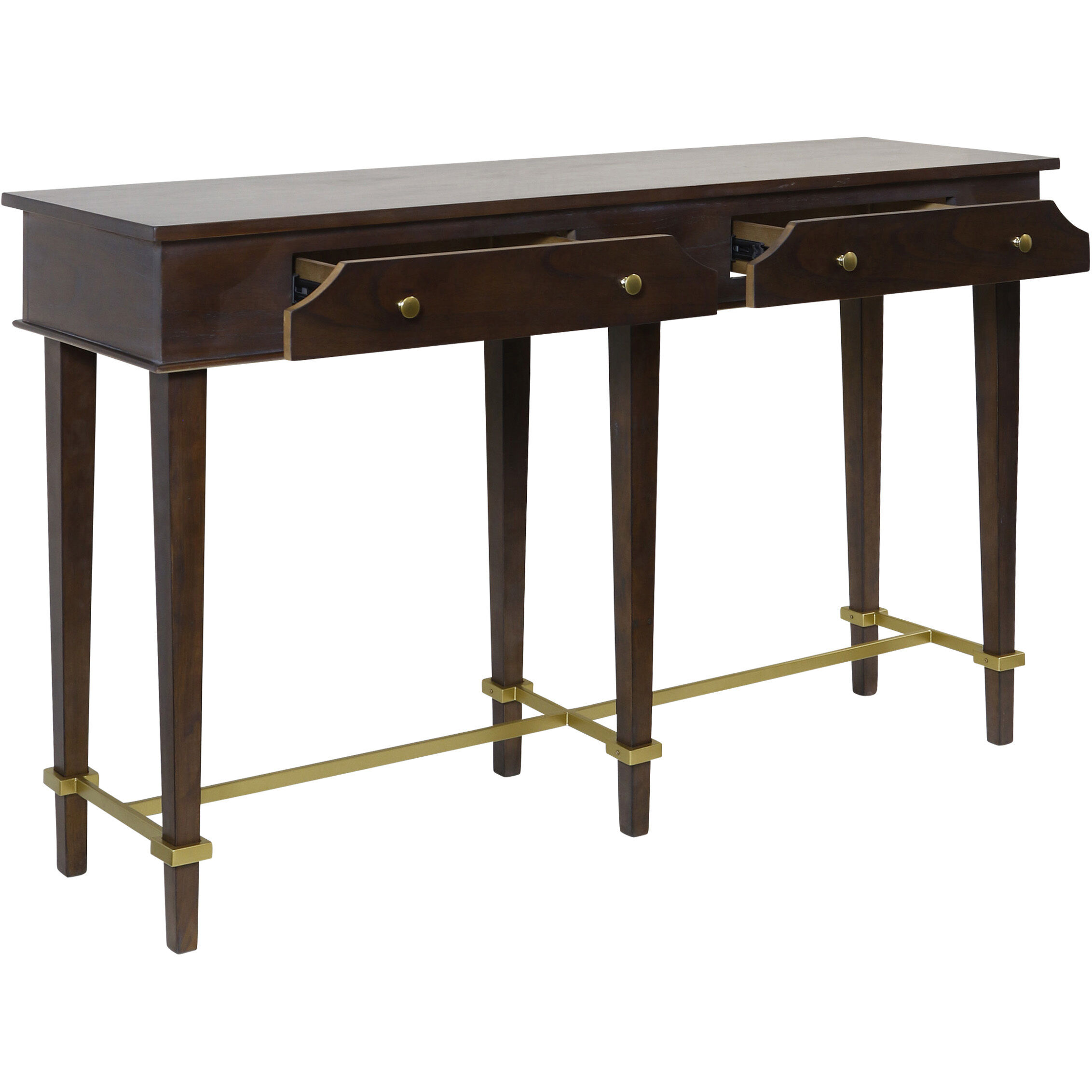 Albert 56 X 16 inch Dark Caramel and Gold Console table
