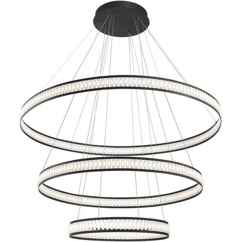 Forster LED 60 inch Black Chandelier Ceiling Light