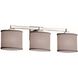 Textile 3 Light 24.5 inch Polished Chrome Bath Vanity Light Wall Light, Regency Family, Choices