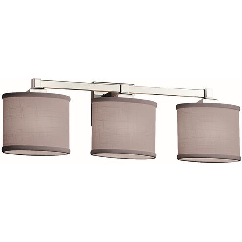 Textile 3 Light 24.5 inch Polished Chrome Bath Vanity Light Wall Light, Regency Family, Choices