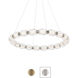 Forever Seduction LED 25.13 inch Aged Brass Pendant Ceiling Light, Circular