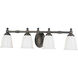 Victorian 4 Light 33 inch Venetian Bronze Bath Vanity Wall Light, Delta