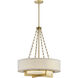 Brentwood 4 Light 24 inch Warm Brass Pendant Ceiling Light