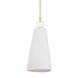 Dryden 1 Light 8.25 inch Aged Brass Pendant Ceiling Light
