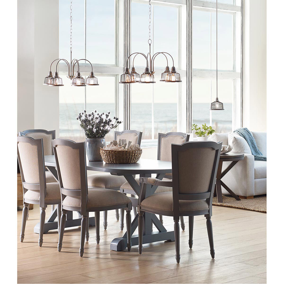 Tilley 5 Light 24 inch Brushed Nickel Chandelier Ceiling Light