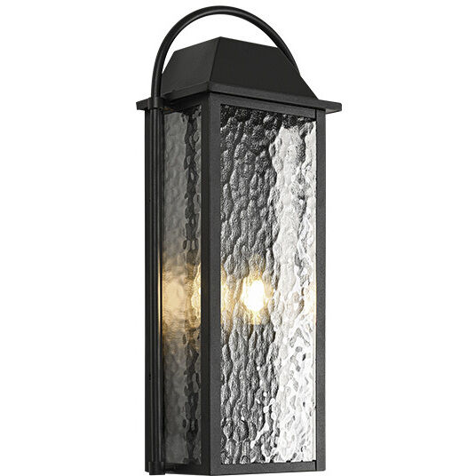 Dew 2 Light 8 inch Matte Black Wall Sconce Wall Light