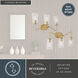 Beverly LED 22 inch Muted Brass Bathroom Light Wall Light in 3