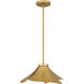 Wisp 1 Light 14.5 inch Light Gold Pendant Ceiling Light