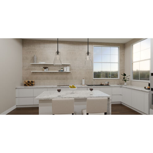 Stetson 1 Light 8 inch Matte Black Mini Pendant Ceiling Light, Small