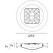Essene LED 15 inch Black Flush Mount Ceiling Light