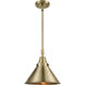 Franklin Restoration Briarcliff 1 Light 10 inch Antique Brass Mini Pendant Ceiling Light