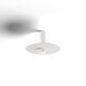 Combi LED 9 inch Matte White Pendant Ceiling Light in Matte White With Paintable, Suspension / Flush Mount 2-in-1