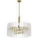 Klaus 8 Light 25.5 inch Antique Brass Chandelier Ceiling Light