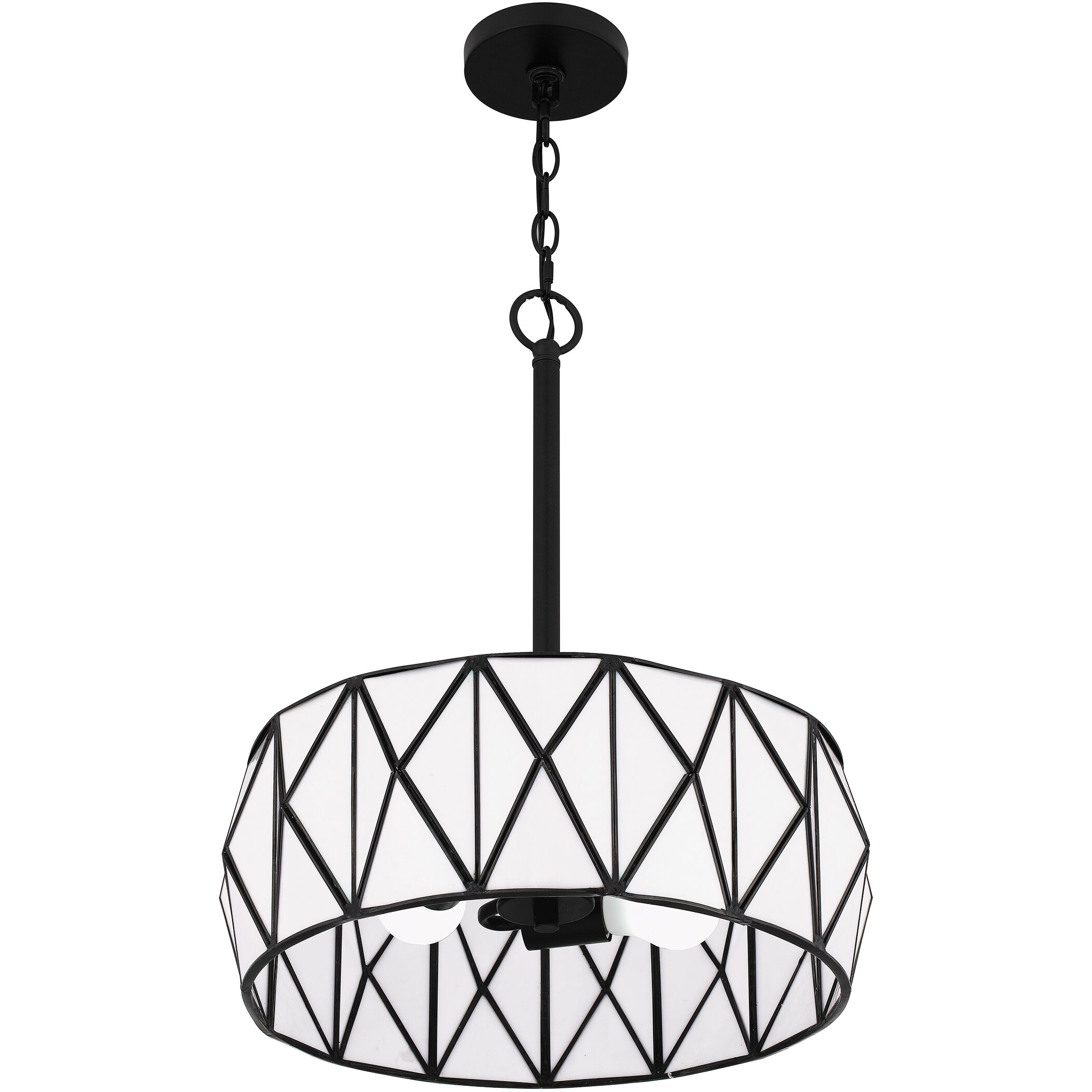 Jakarta 3 Light 16.75 inch Matte Black Pendant Ceiling Light