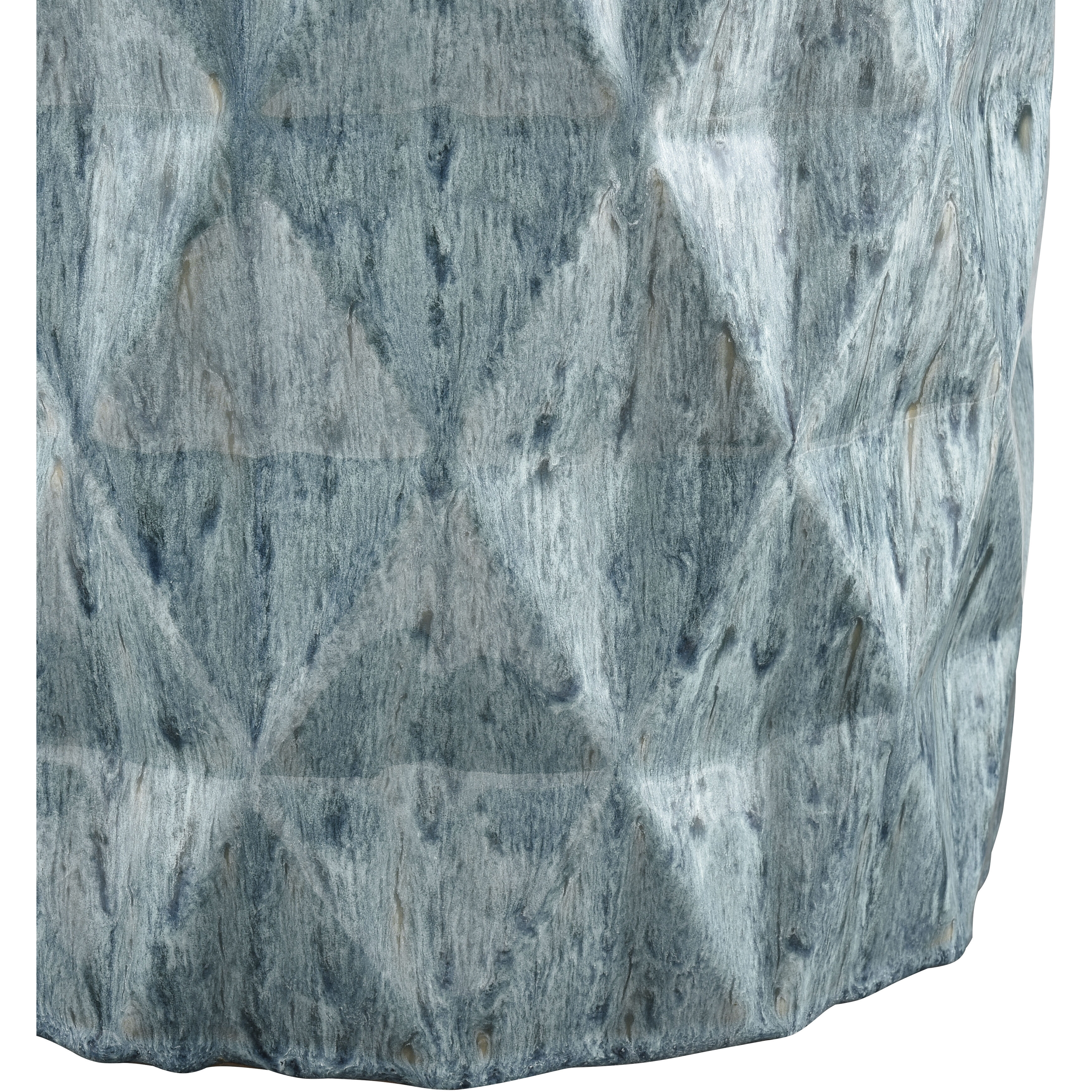 Olmedo 18 inch Seaglass Glazed Accent Stool