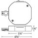 H Track 120 White Track Component Ceiling Light