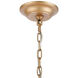 Swissvale 5 Light 19 inch Matte Gold with Polished Chrome Chandelier Ceiling Light