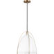 Sean Lavin Norman 1 Light 13.38 inch Satin Brass Pendant Ceiling Light