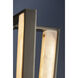 Edgemere LED 16 inch Aged Brass and Distressed Bronze Pendant Ceiling Light