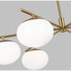 ED Ellen DeGeneres Lune 4 Light 49.63 inch Burnished Brass Linear Chandelier Ceiling Light