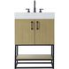 Caroline 24 X 34 inch Honey Brown Bathroom Vanity Cabinet