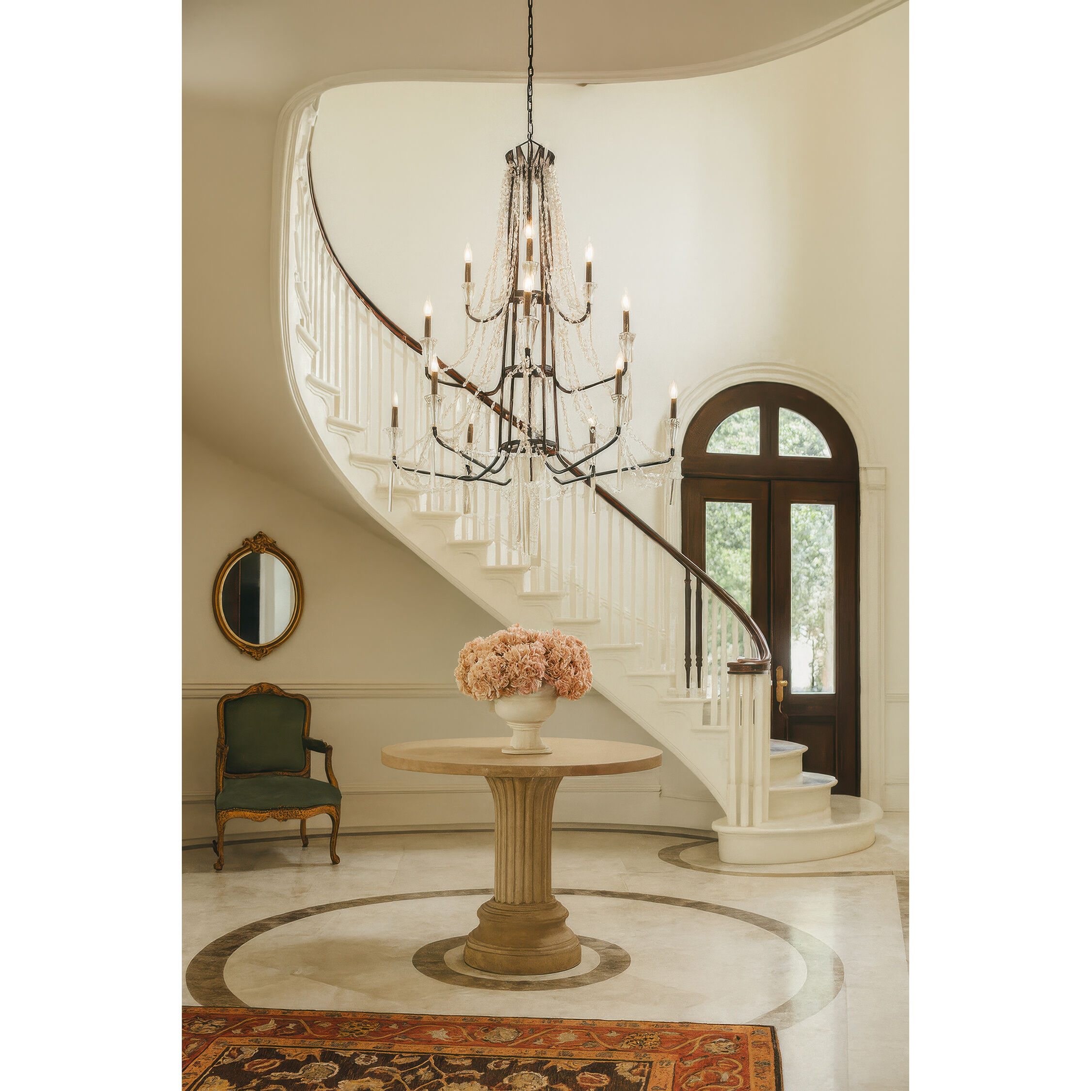 Barcelona 12 Light 44 inch Onyx Chandelier Ceiling Light