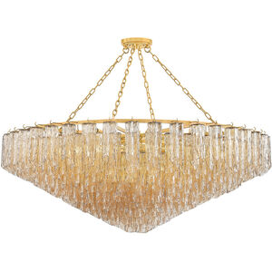 Watertown 33 Light 59.5 inch Aged Brass Chandelier Ceiling Light