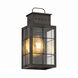 Norfield 1 Light 12.75 inch Dark Brass Outdoor Sconce in Clear Glass, Brass Traditions by Innovations Lighting