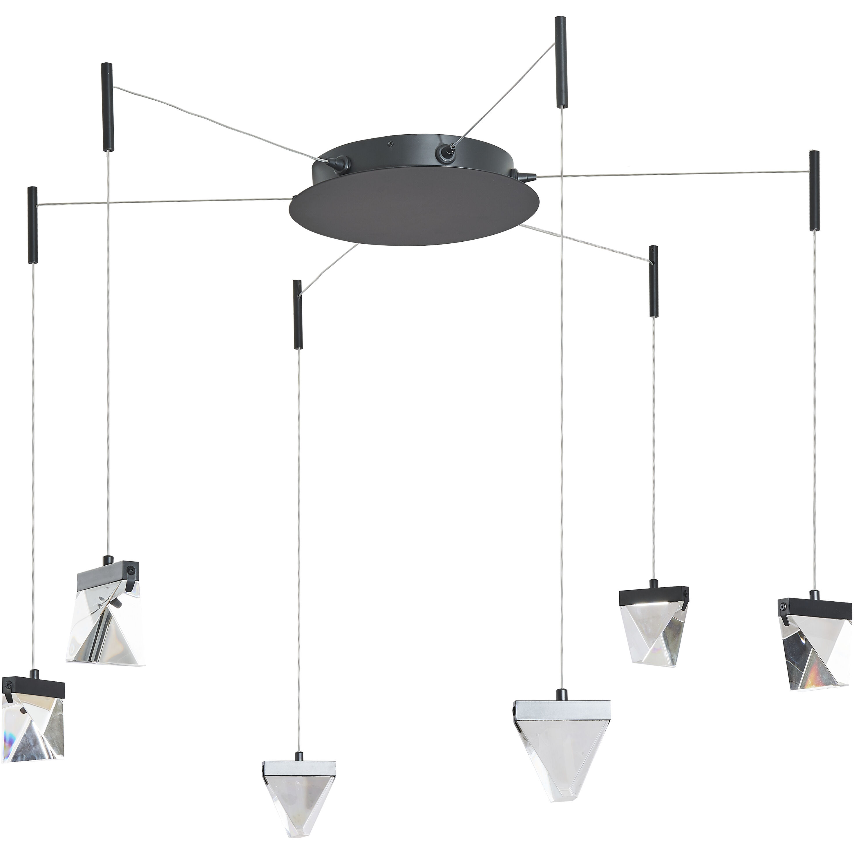 Atlas LED 12.2 inch Matte Black Pendant Ceiling Light